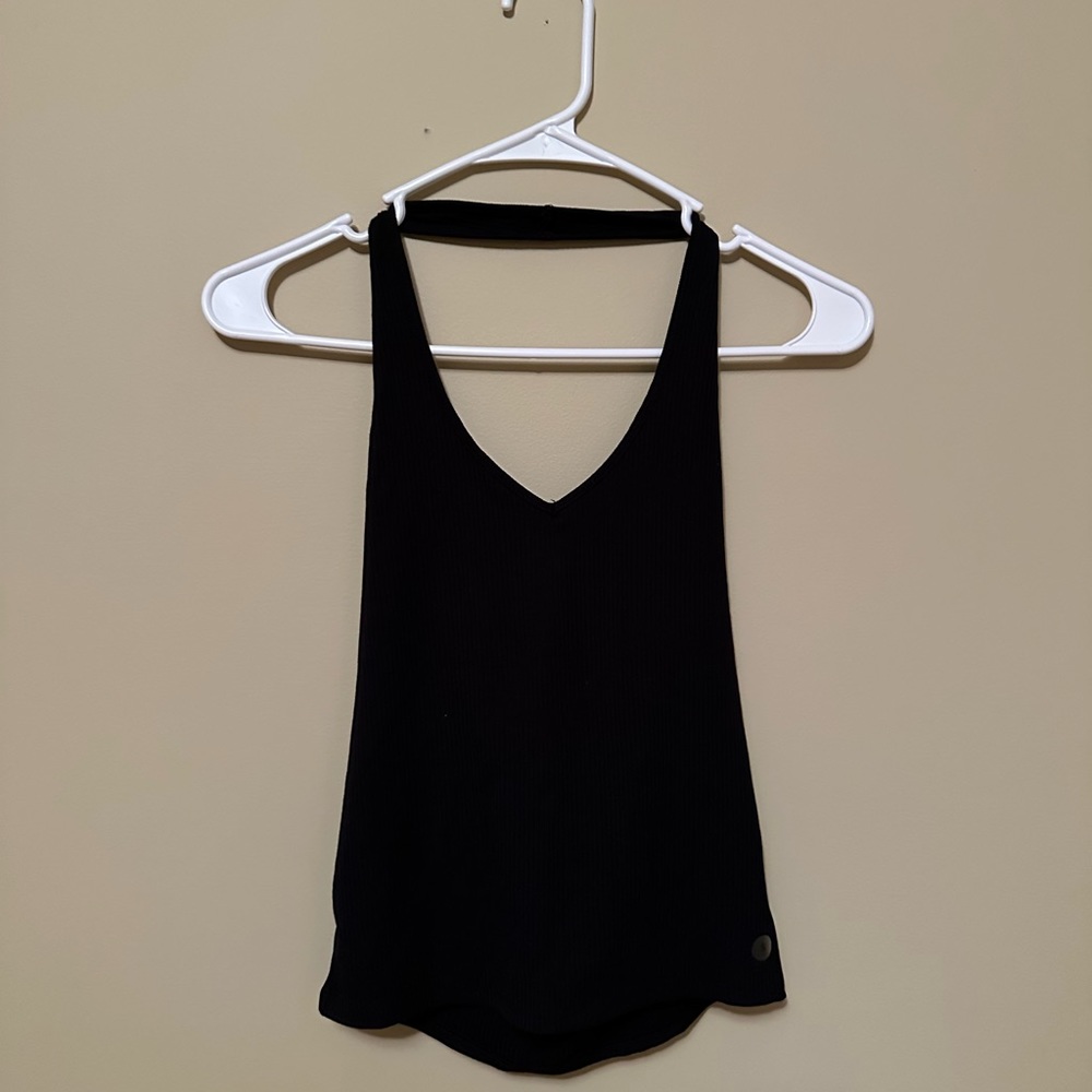 NWT American Eagle black loose halter top